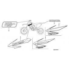 Label read the manual              

                  CRF450R6,7,8