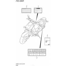 Информационные наклейки (Vz800L5 E03)