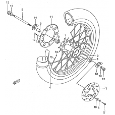 Rear wheel complete assy