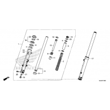 Вилка передней оси