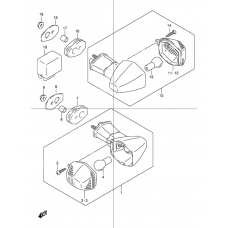 Turnsignal front & rear lamp              

                  Gsf600y/uy/k1/k2/k3/k4/uk1/uk2/uk3/uk4/zk4