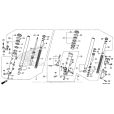 Вилка передней оси