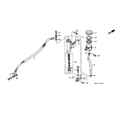 Rear brake master cylinder