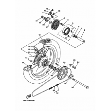 Rear wheel complete assy