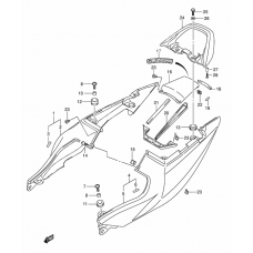 Seat tail cover              

                  Sv1000sk3/s1k3/s2k3