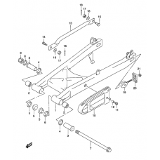 Rear swinging arm