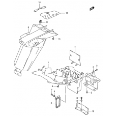 Rear fender              

                  Sv1000/u1/u2k3, model k4/k5