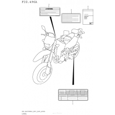 Информационные наклейки (Dr-Z400Sml5 E03)