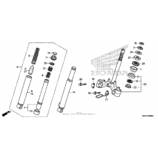 Front fork + steering stem
