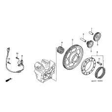 Pulse generator/ starting clutch