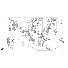 L. front brake caliper