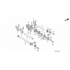 Shift drum/shift fork