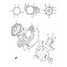 Crankcase cover ass`y (v              

                  Dr-z4ooy/k1/k2/k3/k4