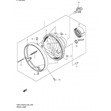 Headlamp assy              

                  Gsx1400k2/uk2/k3/uk3 e2, e19