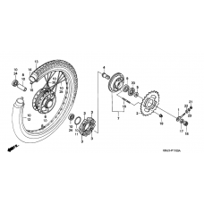 Rear wheel complete assy