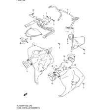 Cowling body installation parts