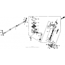 Rear brake master cylinder