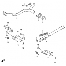 Prop stand - brake pedal