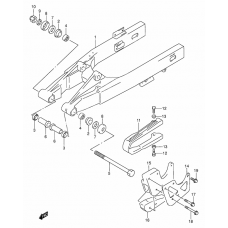 Rear swinging arm