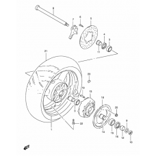 Rear wheel complete assy