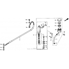 Rear brake master cylinder