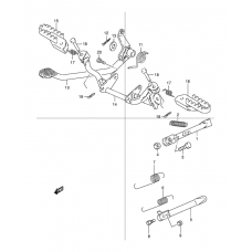 Stand - rear brake