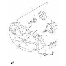 Headlamp              

                  Model w/x/y/k1 e4, e18, e22, e25, e34