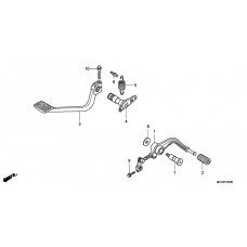 Brake pedal assy