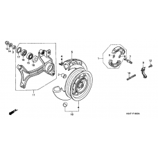 Rear wheel complete assy