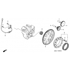 Pulse generator/ starting clutch