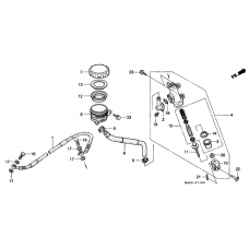 Rear brake master cylinder