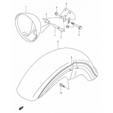 Headlamp housing              

                  Model y