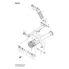 Rear swinging arm