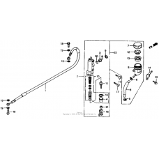 Rr. brake master cyl. 92-95