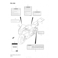 Информационные наклейки (Gsx-R1000L3 E33)