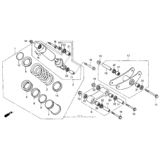F2 rear shock absorber 91-93