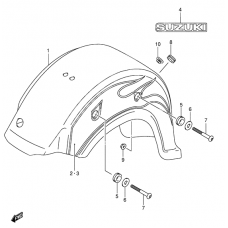 Rear fender              

                  Vl800zk4/zk5