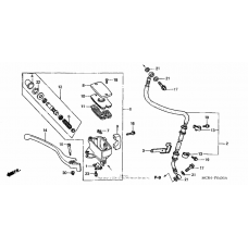 Front brake master cylinder