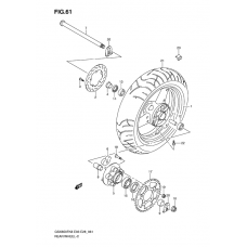 Rear wheel complete assy              

                  Gsx650fk8/fk9/fl0