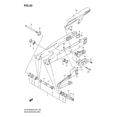 Rear swinging arm