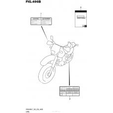 Информационные наклейки (Dr650Sel7 E28)