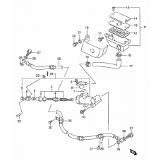 Rear master cylinder