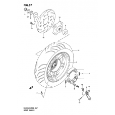 Rear wheel complete assy