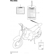 Информационные наклейки (Dr-Z70L6 E28)