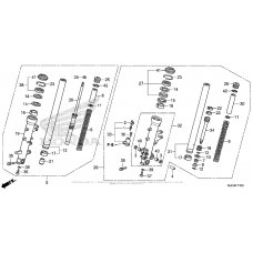 Вилка передней оси
