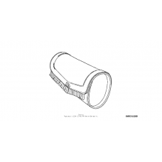 Front pouch (fringed)