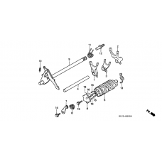 Shift drum/shift fork