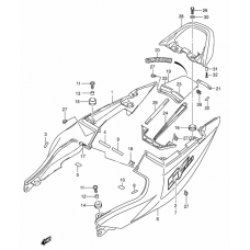 Seat tail cover              

                  Sv1000k4/u1k4/u2k4