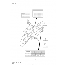 Информационные наклейки (Vz800L4 E03)