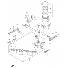 Rear master cylinder